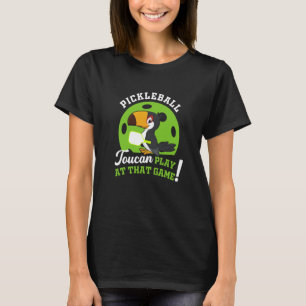 Pickleball Toucan speelt op dat gamepaddenpakket T-shirt