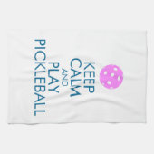 Pickleball Towel "Keep Calm and Play Pickleball" Theedoek (Horizontaal)