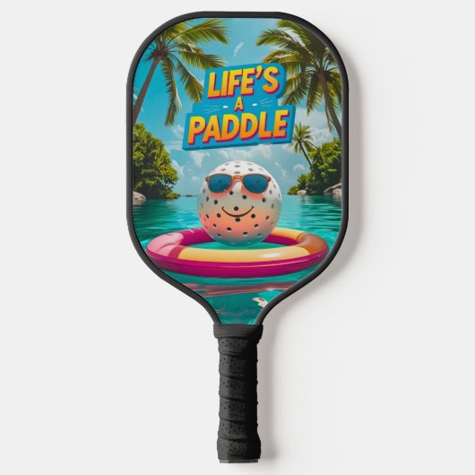 Pickleball Travel Poster Paddle (Voorkant)