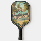Pickleball Travel Poster Paddle (Achterkant)
