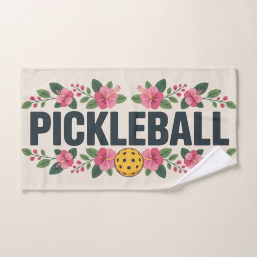Pickleball Tropical Graphic Vacation (Serviette à main)