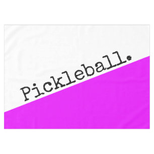 PICKLEBALL Tropisch Roze Wit Slant Kleurenblok Tafelkleed