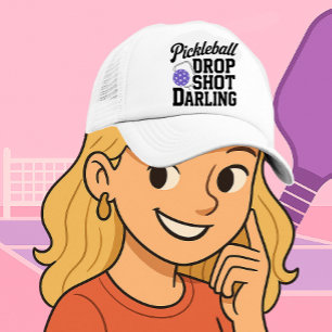 Pickleball Trucker Hoed Drop Shot Darling Pet