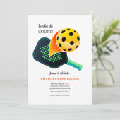 pickleball-uitnodiging kaart (Staand voorkant)