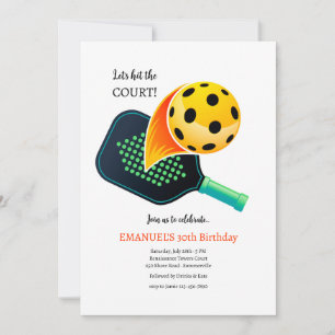 pickleball-uitnodiging kaart