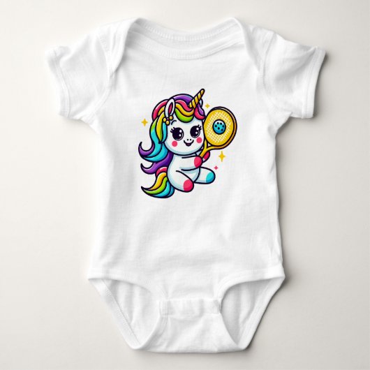 Pickleball Unicorn Romper (Voorkant)