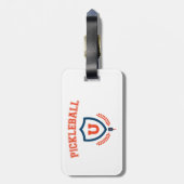 Pickleball University Bagagelabel (Achterkant verticaal)