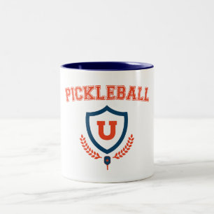 Pickleball University Tweekleurige Koffiemok
