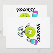 Pickleball: van jou feestdagenkaart (Voorkant / Achterkant)