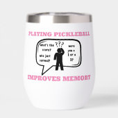 Pickleball verbetert geheugen Funny (Achterkant)
