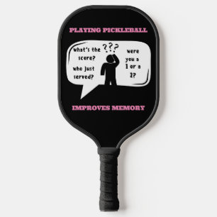 Pickleball verbetert geheugen Funny Paddle