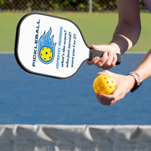 Pickleball verbetert geheugen Funny Pickleball Paddle (Insitu)