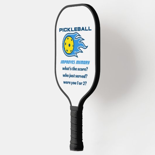 Pickleball verbetert geheugen Funny Pickleball Paddle (Links)