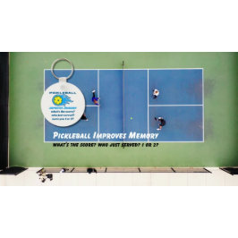 Pickleball verbetert geheugen Funny Sleutelhanger