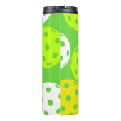 Pickleball Verjaardagsfeest Schattigee Groene Spor Thermosbeker (Achterkant)