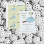 Pickleball verjaardagsfeestje kaart