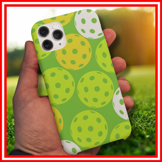 Pickleball Verjaardagsfeestje Schattig Groen Sport Case-Mate iPhone Case