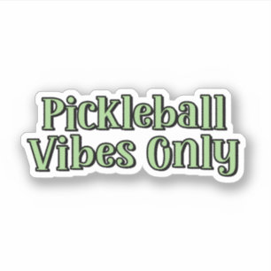 Pickleball Vibes alleen groen Pickleball Sticker