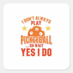 Pickleball Vierkante Sticker