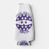 Pickleball violet Ninja Glacière bouteille (Devant)