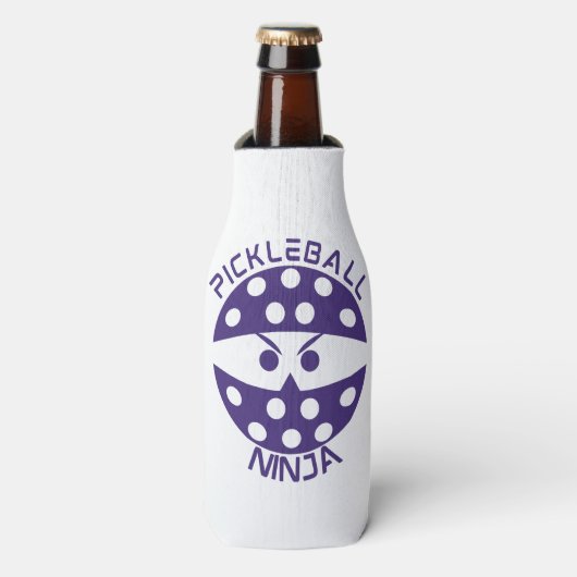 Pickleball violet Ninja Glacière bouteille (Bottle Devant)