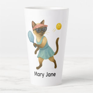 Pickleball voor Siamese kattenliefhebbers Latte Mok