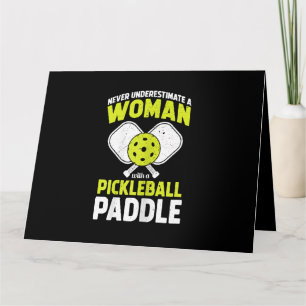 Pickleball Vrouw Grappig Pickleball Speler Gift Kaart