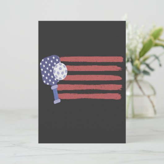 Pickleball VS-vlag Amerikaanse Patriotische Pickl Kaart (Staand voorkant)