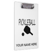 pickleball w paddle en ball black black klembord (Rechts)