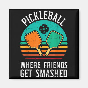 Pickleball waar vrienden pickle ball worden platge magneet
