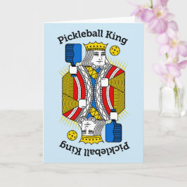 Pickleball Wenskaart - Pickleball Koning Kaart
