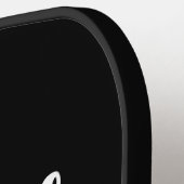 Pickleball Y helemaal grappig zwart en wit uniek Pickleball Paddle (Links Detail)