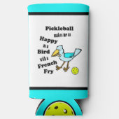 Pickleball - zo blij als een vogel met een frietje (Voorkant)