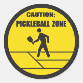 Pickleball Zone Ronde Sticker