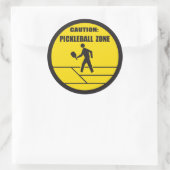 Pickleball Zone Ronde Sticker (Tas)