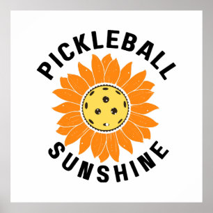 Pickleball zonneschijn poster