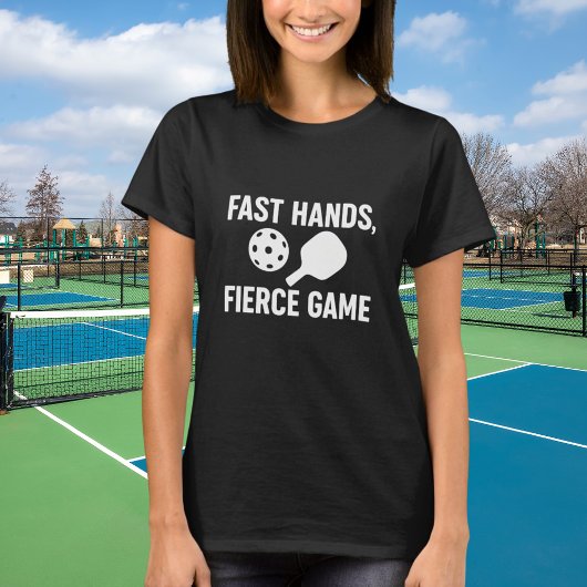 Pickleball zwart wit quote t-shirt
