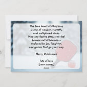 Pickleball🎅Derde Shot Drop & Kerst Pop Feestdagenkaart (Achterkant)