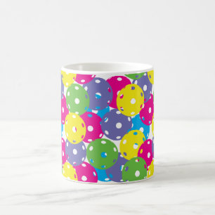 Pickleballen: gemengde kleuren koffiemok