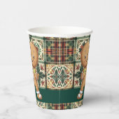 Pickleball🎄Gingerbread Dink Papieren Bekers (Rechts)