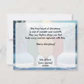 Pickleball🎅Moonlight Dinkmas Feestdagenkaart (Achterkant)