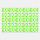 Pickleballs - Groen, Sinaasappel en Blauw op Wit Inpakpapier Vel (Voorkant)