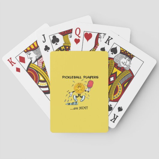 Picklebalspelers zijn warme kaarten (Achterkant)