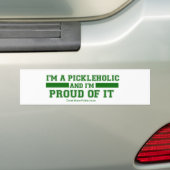 Pickleholic Pickle Juice Bumpersticker (Op auto)