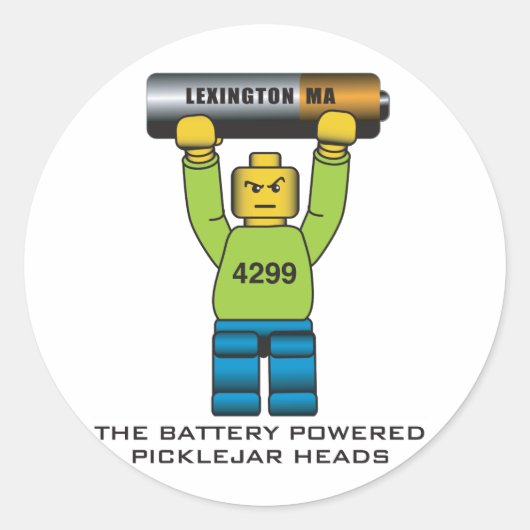 Picklejar Heads Stikers 2011 Ronde Sticker (Voorkant)