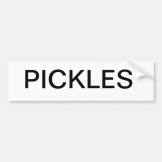 Pickles Bumpersticker