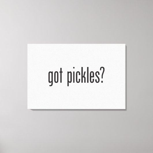 pickles canvas afdruk (Voorkant)