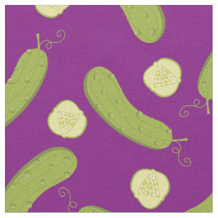 Pickles Cute Food Kinder Paars Stof