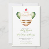 Pickles en Ice Cream Baby shower Invitation Kaart (Voorkant)