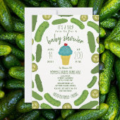 Pickles en Ice Cream Boy Baby shower Kaart